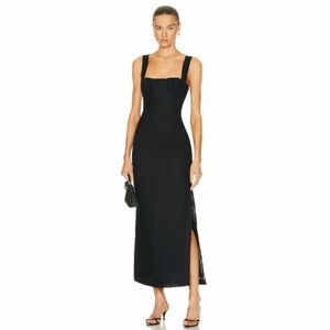 Sir Bettina linen dress in black